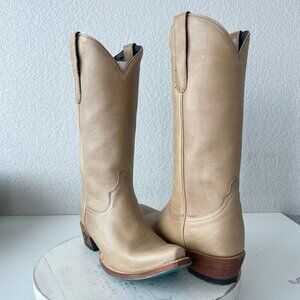 Lane EMMA JANE Womens Cowboy Boots 7.5 Butterscotch Tan Western Cowgirl Mid Calf